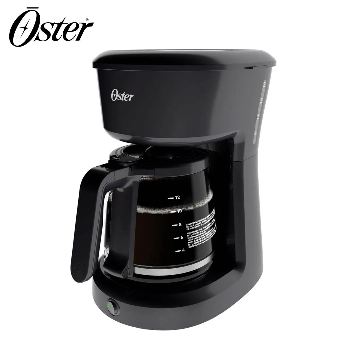 OSTER - Cafetera Oster 12 tazas con filtro permanente BVSTDCS12B