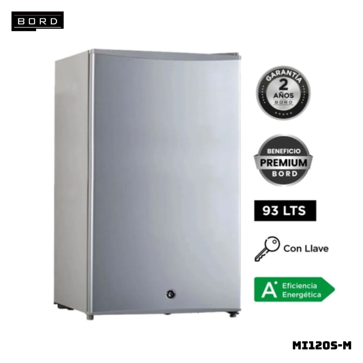 BORD - FRIGOBAR BORD 93 L SILVER - MI120S-M