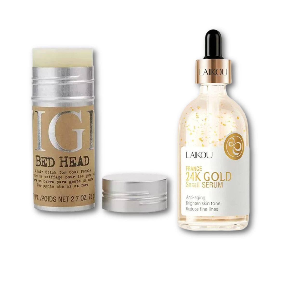 IMPORTADO MC - Serum Snail France 24k Gold + Barra de Cera para el Cabello Anti Frizz