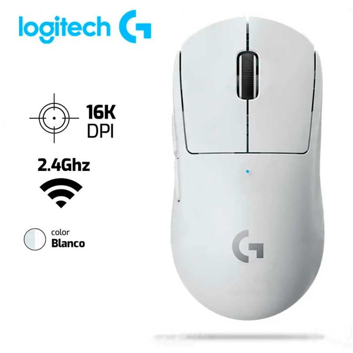 LOGITECH - Mouse LOGITECH GPRO X SUPERLIGHT Inalambrico 16,000 Dpi Blanco