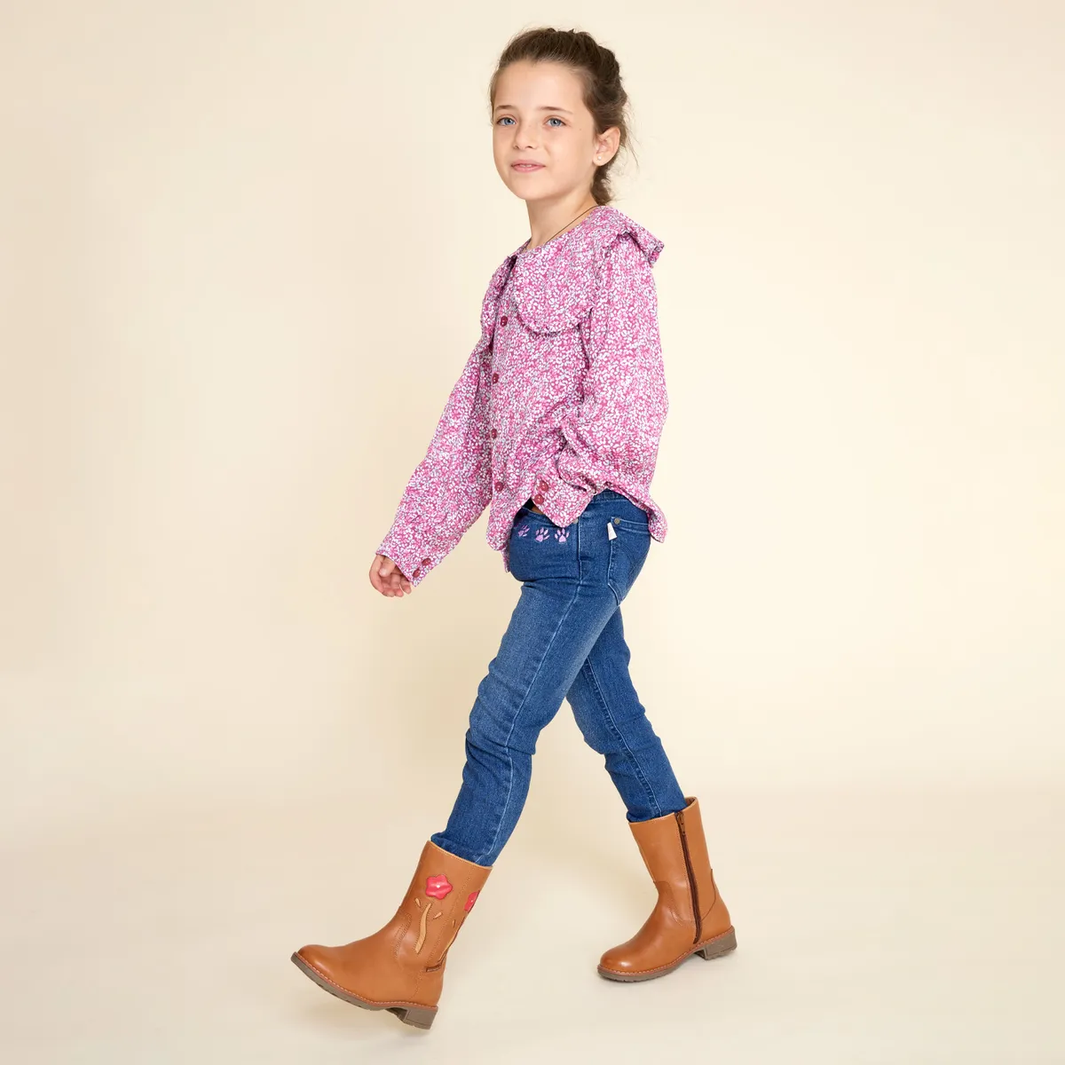 HUSH PUPPIES - Jean Hush Puppies Kids Para Niña Gw24-JnsValerie Denim HUSH PUPPIES