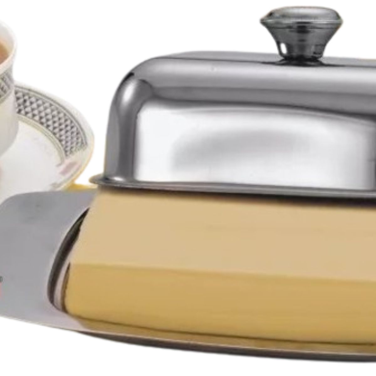 VINOD - Mantequillera de acero inoxidable