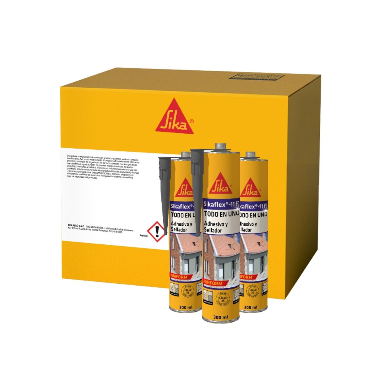 SIKA - Pack 12 Unidades de Sikaflex-11 FC Purform Gris 300ml