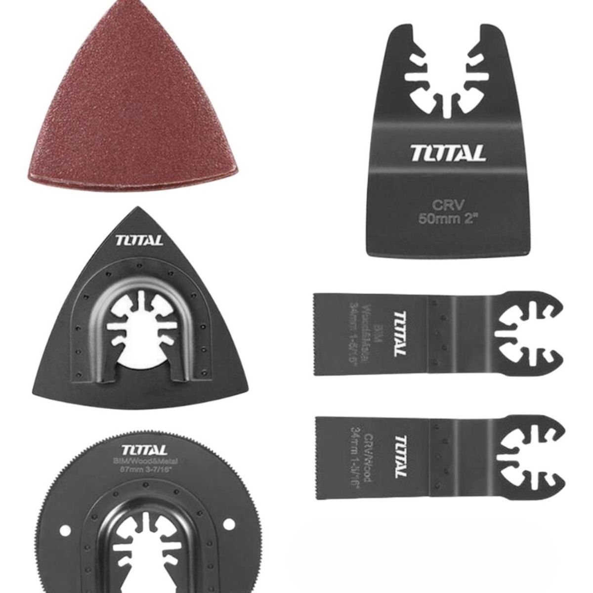 TOTAL - Kit de accesorios para herramienta multifuncion Total