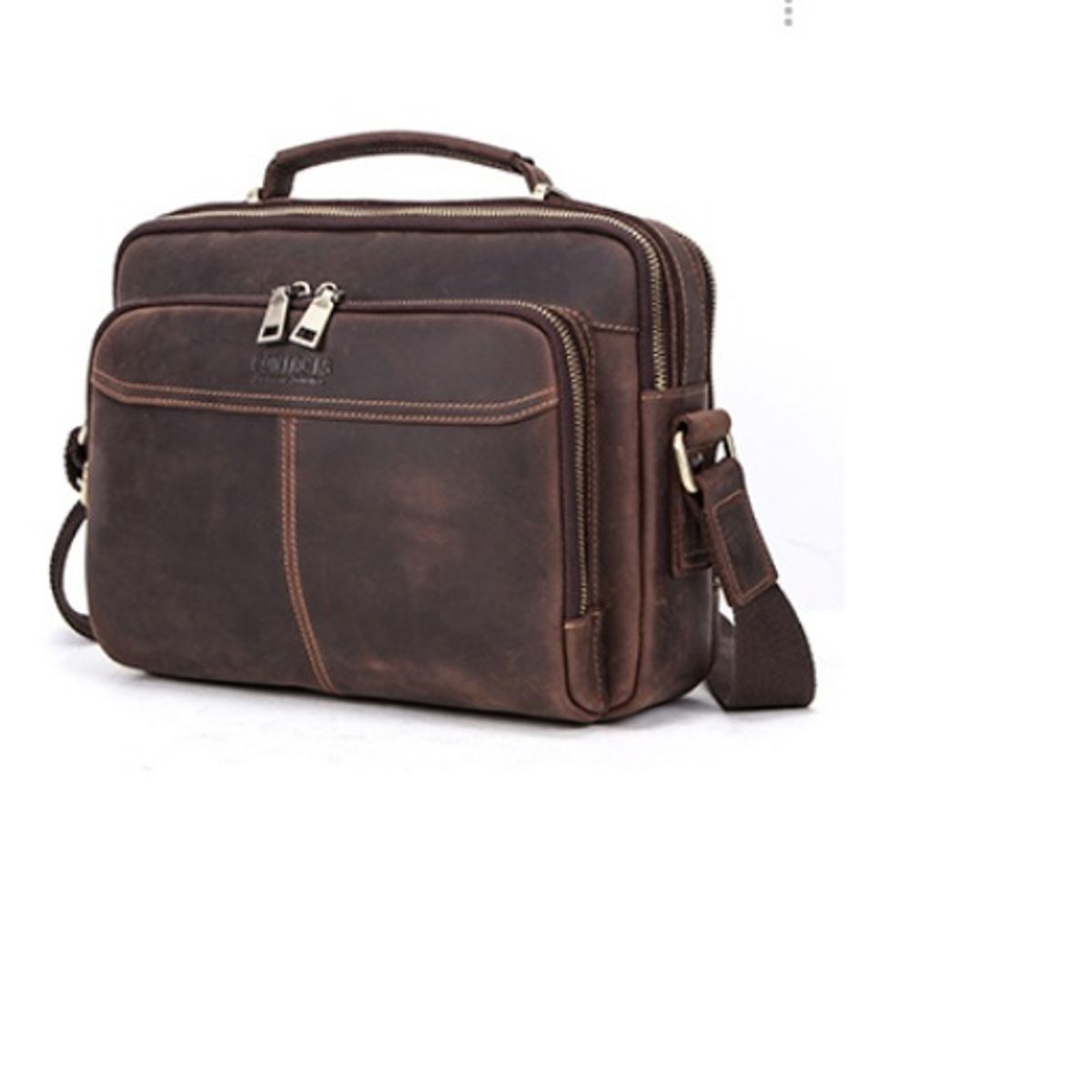 CONTACTS - Morral Mensajero de Hombro de Cuero Contacts MB143 Hombres