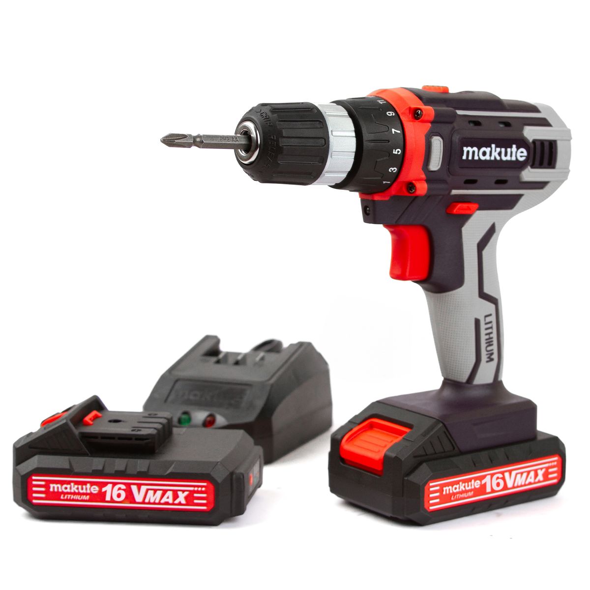 MAKUTE - Atornillador Inalámbrico 16v - 15ah - Maleta - Makute