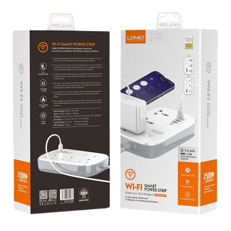 LDNIO - Supresor WI-FI LDNIO Extensión Smart Power Strip