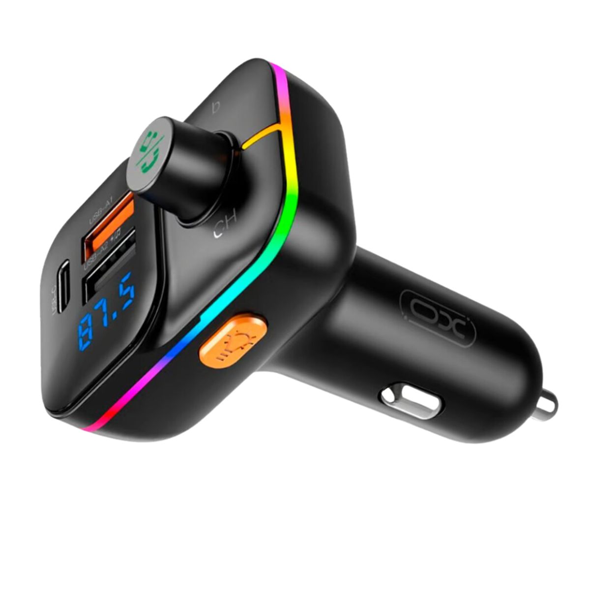 GENERICO - Cigarrera Bluetooth Cargador de auto USB Tipo C 2500W