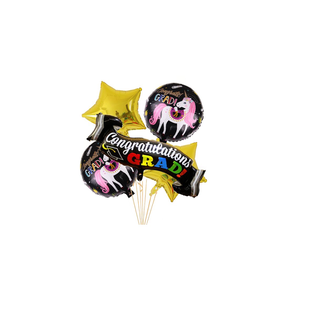 GENERICO - Kit X 5 Globos Graduación