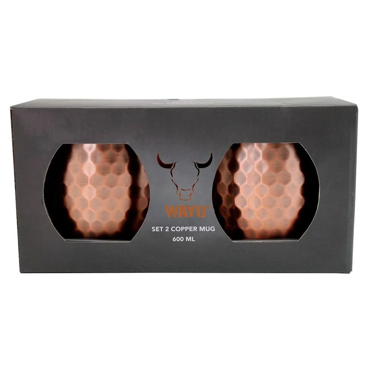 WAYU - SET 2 TAZAS COOPER MUG WAYU DE ACERO