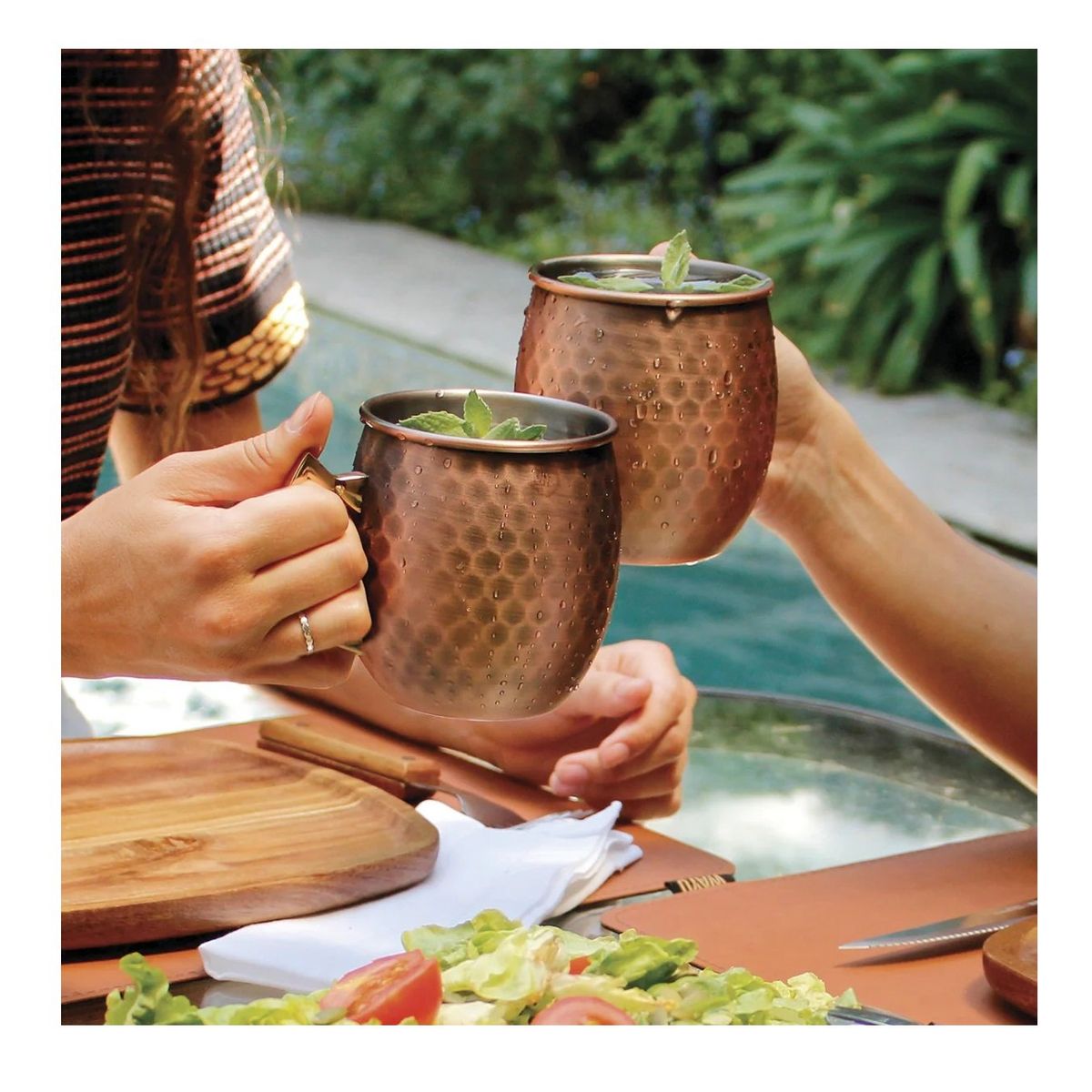 WAYU - SET 2 TAZAS COOPER MUG WAYU DE ACERO