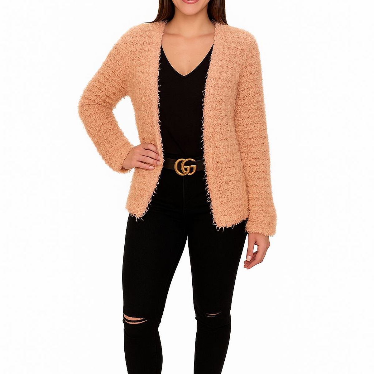 3K PERU SOLO CALIDAD - 3KPeru- Cardigan Abrigador Vinchante - Rosa Salmón