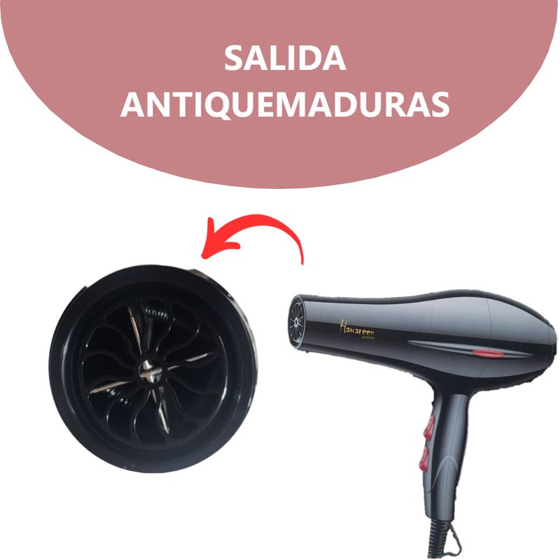 Secadora Cabello 5000W con Accesorios GENERICO