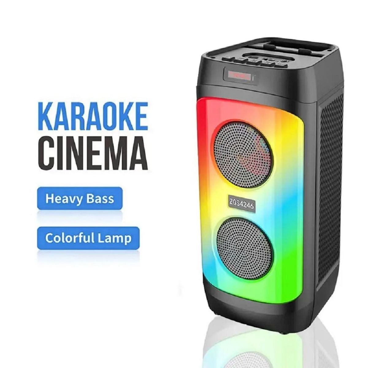 GENERICO - PARLANTE INALÁMBRICO ZQS-4246 BLUETOOTH LUZ LED C