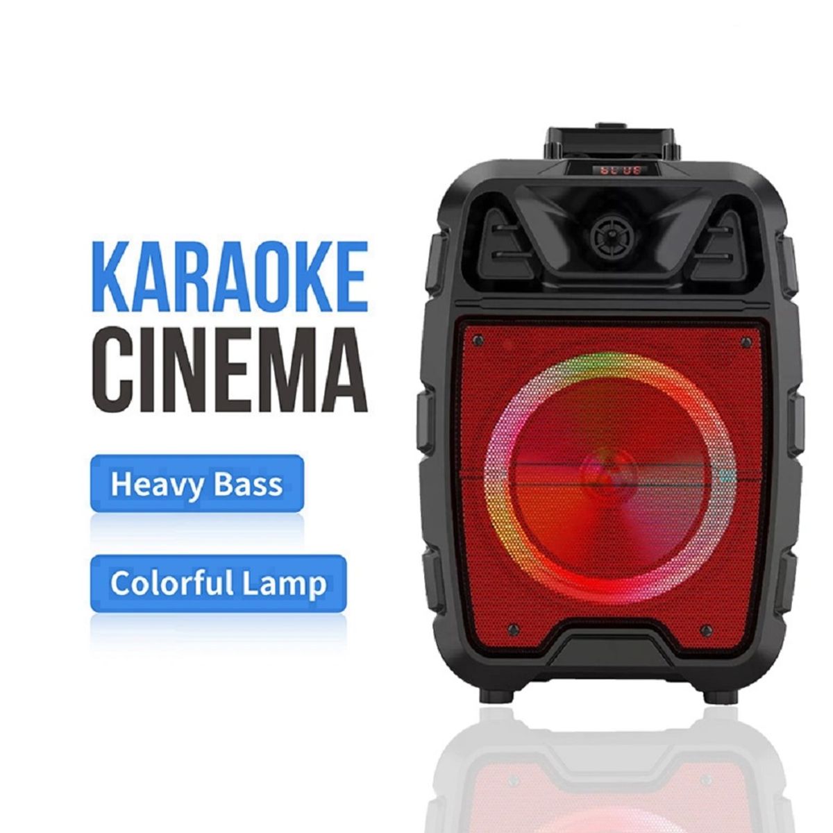 GENERICO - PARLANTE INALÁMBRICO ZQS-8125 BLUETOOTH LUZ LED C