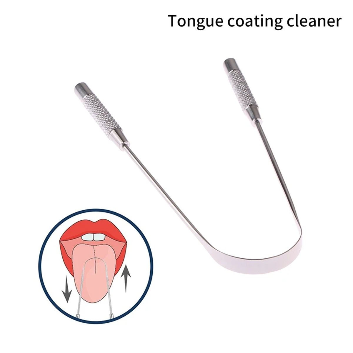 GENERICO - Limpiador  De Lingual De Acero Inoxidable