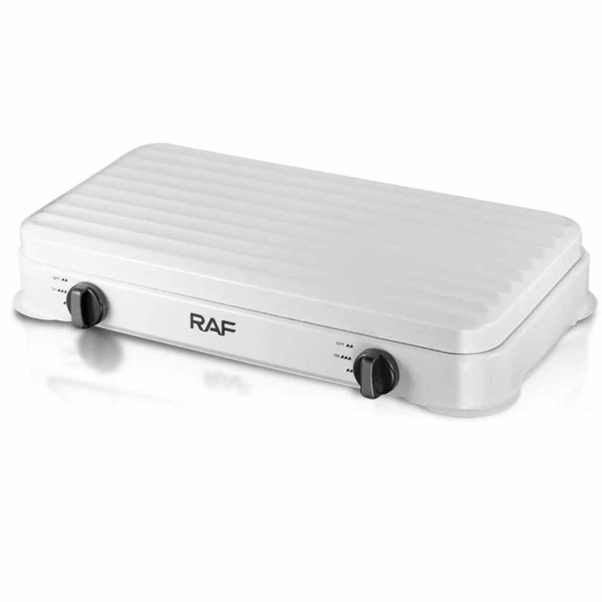 GENERICO - Cocina de Mesa 2 Hornillas Portatil a Gas Estufa con Tapa RAF R-8033