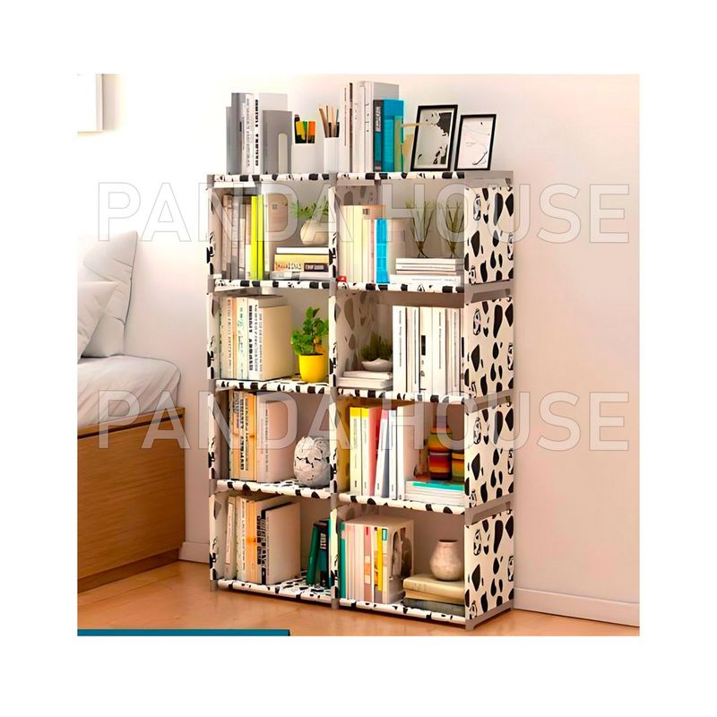 SM - ESTANTE DE ZAPATOS + ORGANIZADOR LIBRERO BLANCO Y NEGRO