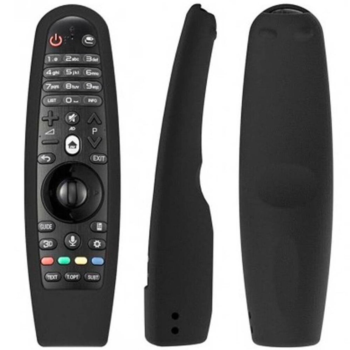 OEM - Funda de Silicona Para Control Magic LG - Negro