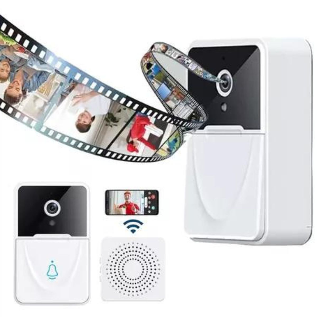GENERICO - Timbre Inteligente Smart Inalámbrico Cámara HD