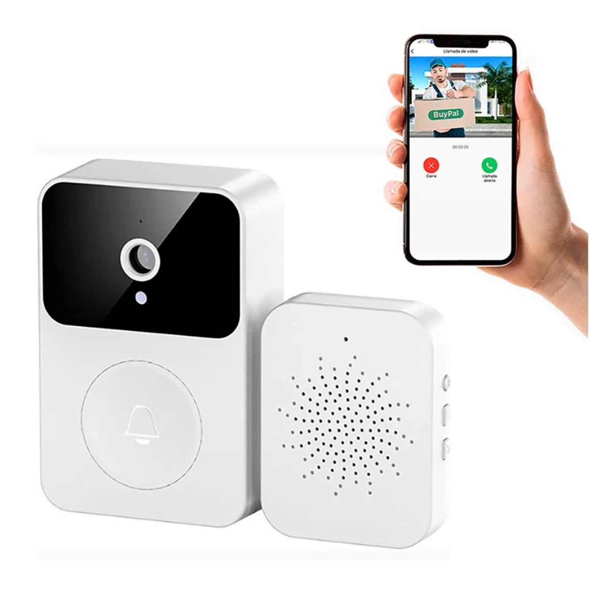 GENERICO - Timbre Inteligente Smart Inalámbrico Cámara HD