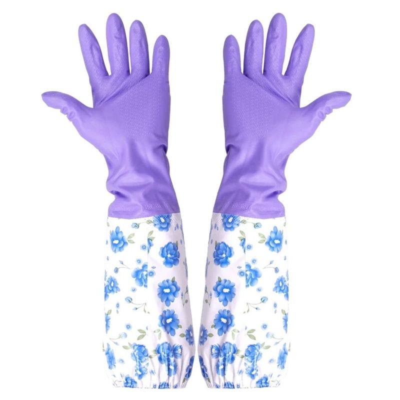 GENERICO - Guantes de Goma de Silicona para Lavar Platos y Limpieza del Hogar