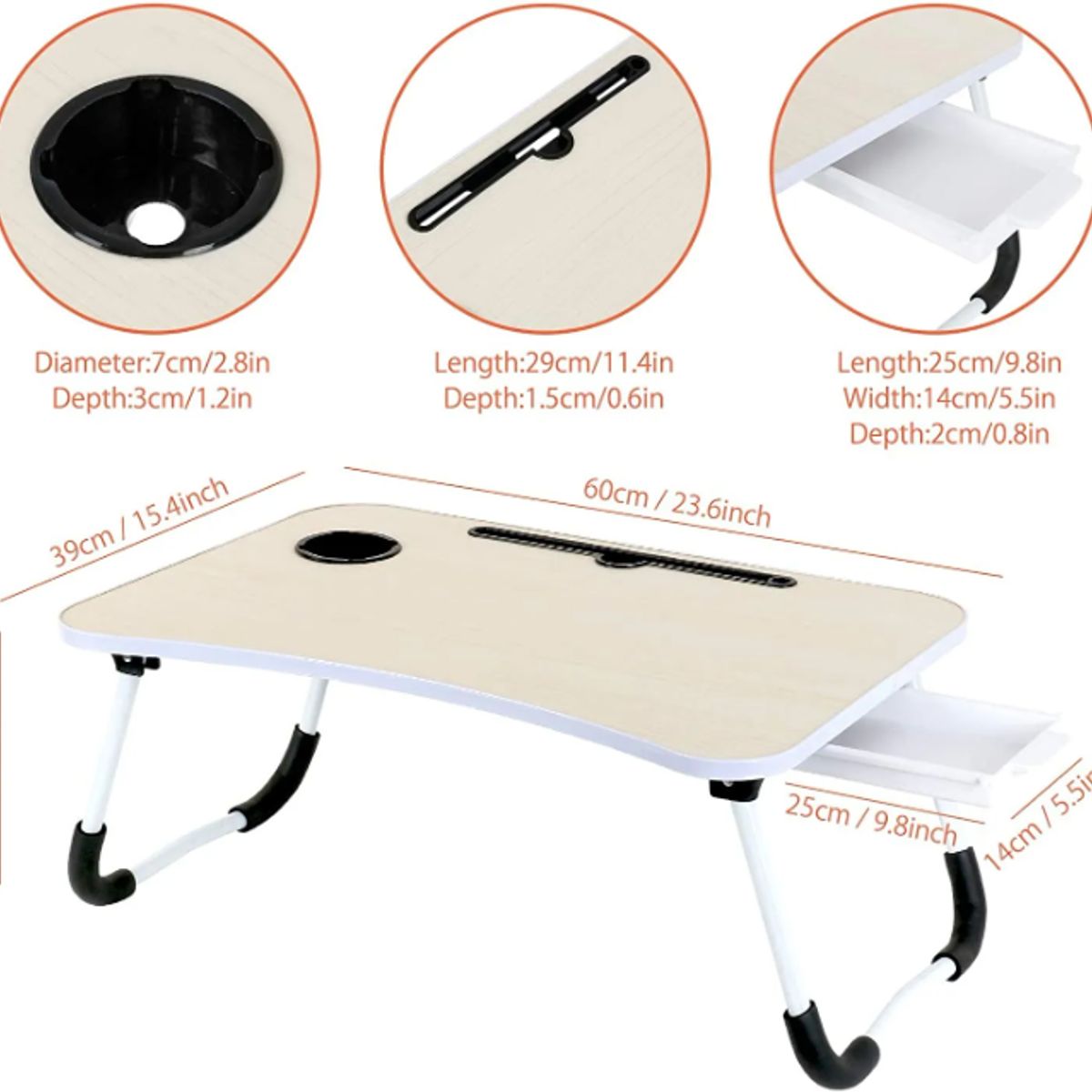 GENERICO - Mesa Para Laptop Plegable Portátil Multifunción Ccajón