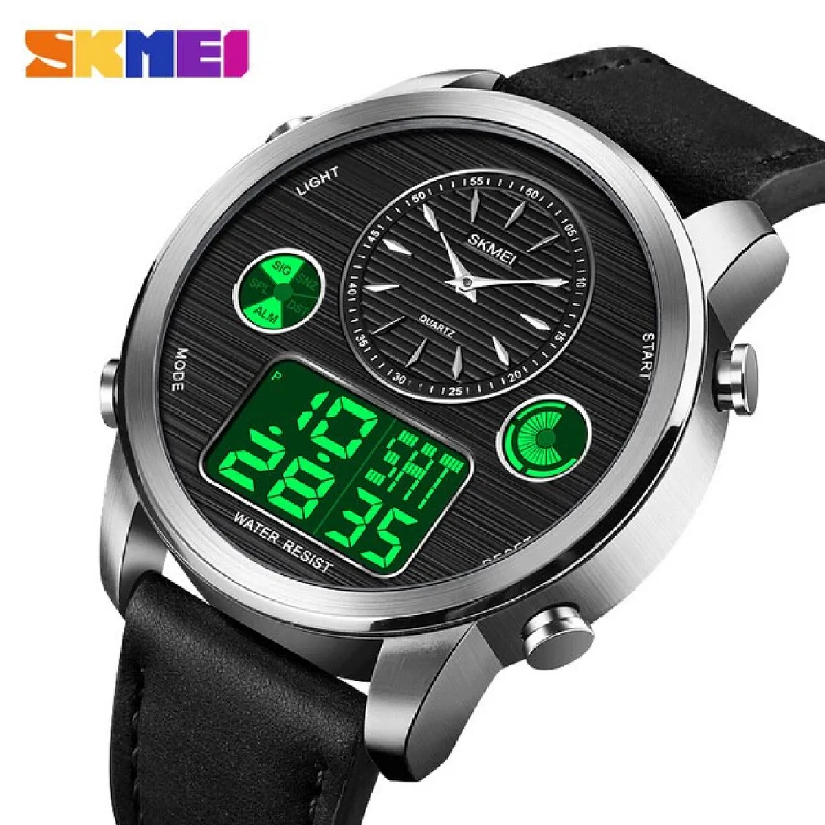SKMEI - Skmei - Reloj Analógico-Digital 1653SIBK para Hombre