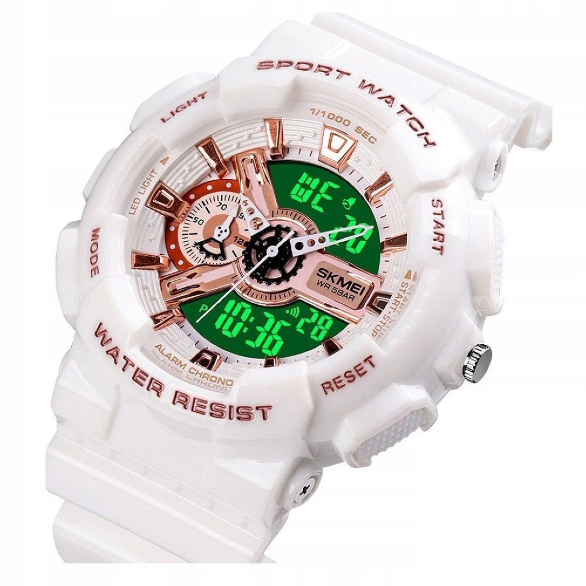 SKMEI - Skmei - Reloj 1689WT Análogo-Digital unisex