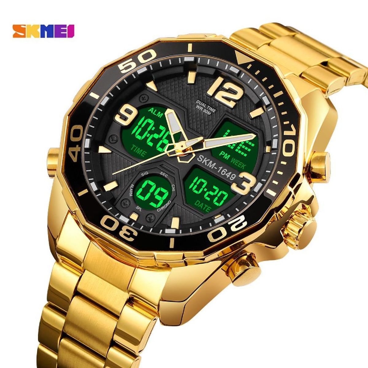 SKMEI - Skmei - Reloj 1649GD AnálogoDigital para hombre