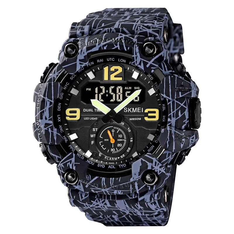 SKMEI - Skmei - Reloj 1637GYBK AnálogoDigital para hombre