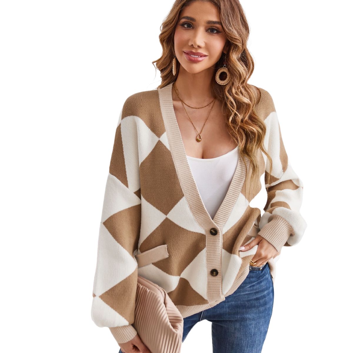 BLWOENS - Chaqueta para mujer SF1278-Beige