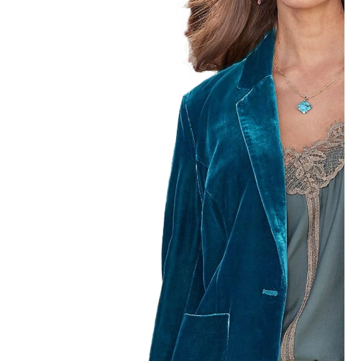 BLWOENS - Chaqueta de para mujeres MC643-Verde