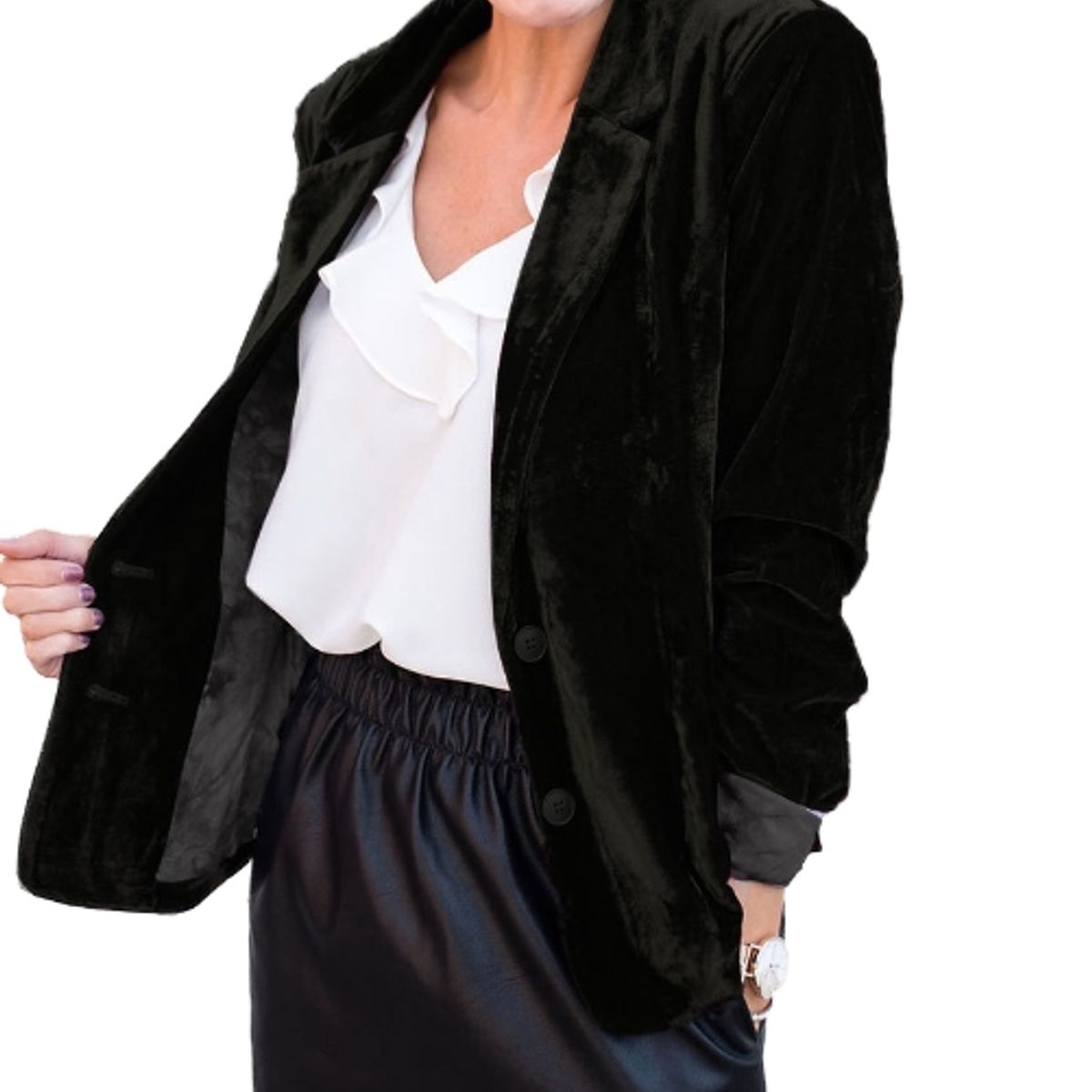 BLWOENS - Chaqueta de para mujeres MC20012-Negro