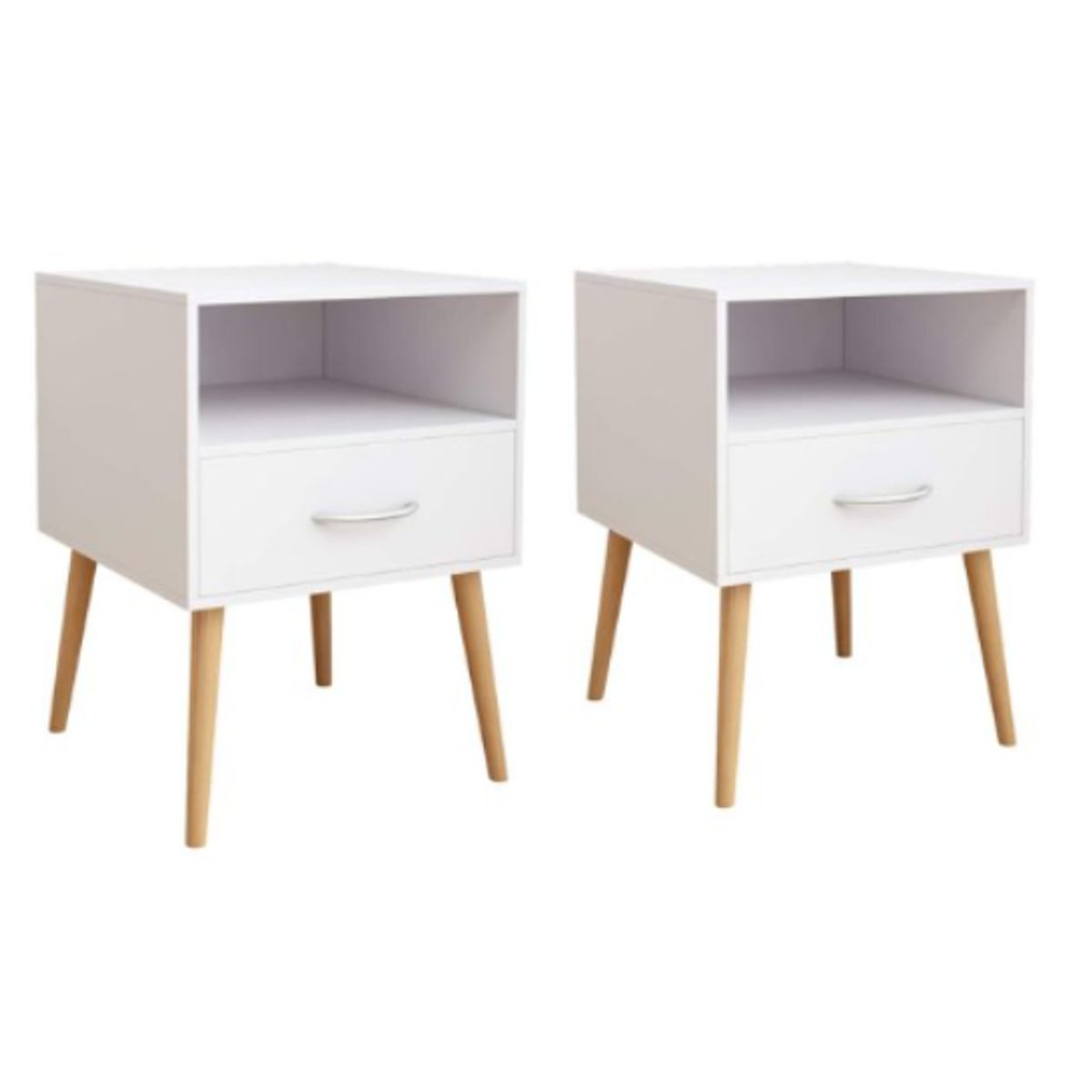 NACION MUEBLES - Velador Yola Blanco NM