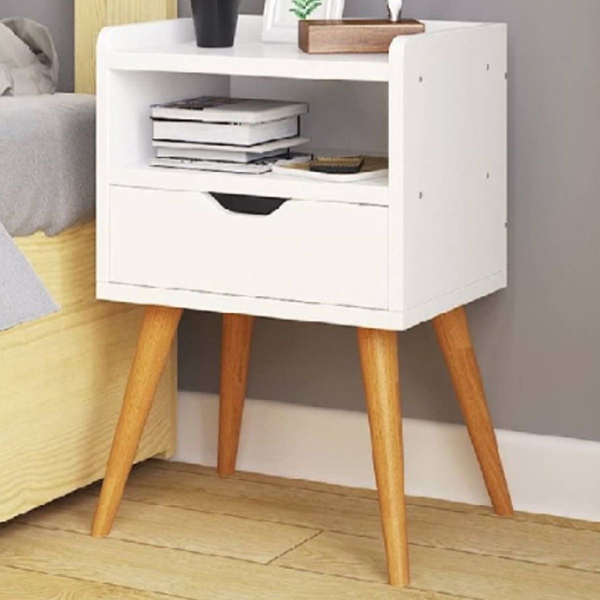 NACION MUEBLES - Velador Vintage Ana Blanco NM