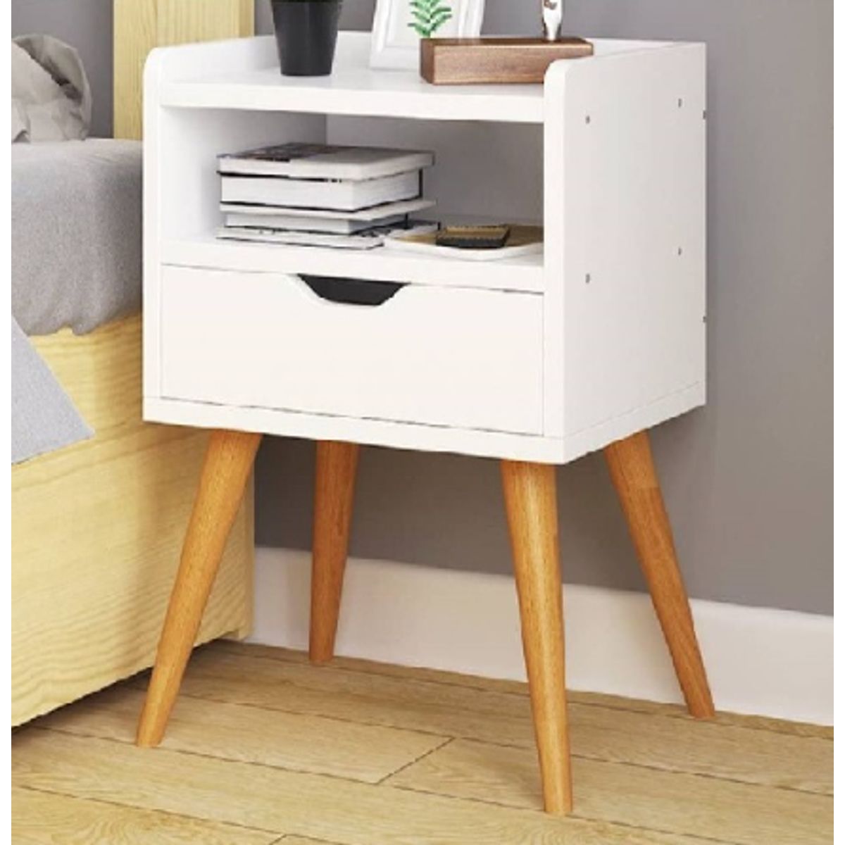 NACION MUEBLES - Velador Vintage Ana Blanco NM