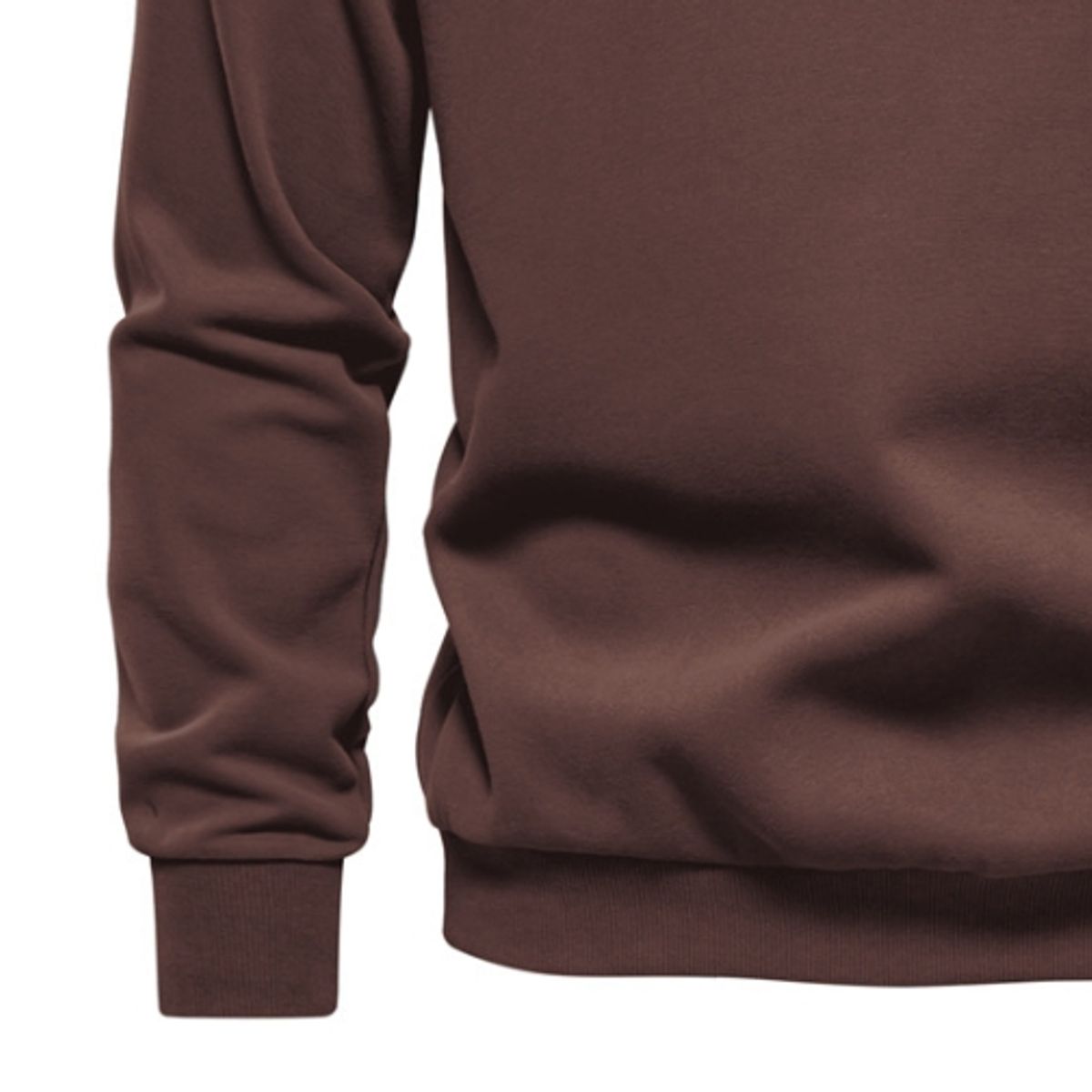 BLWOENS - Camisa Manga Larga Hombre HD05-Marrón