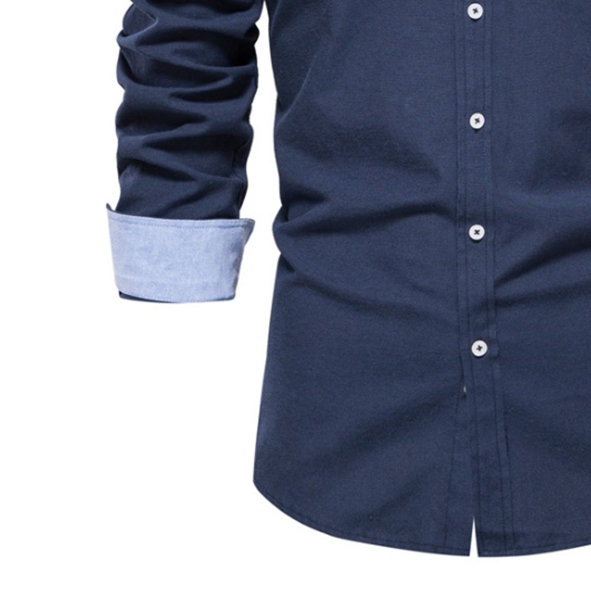 BLWOENS - Camisa Manga Larga Hombre SH700-Azul