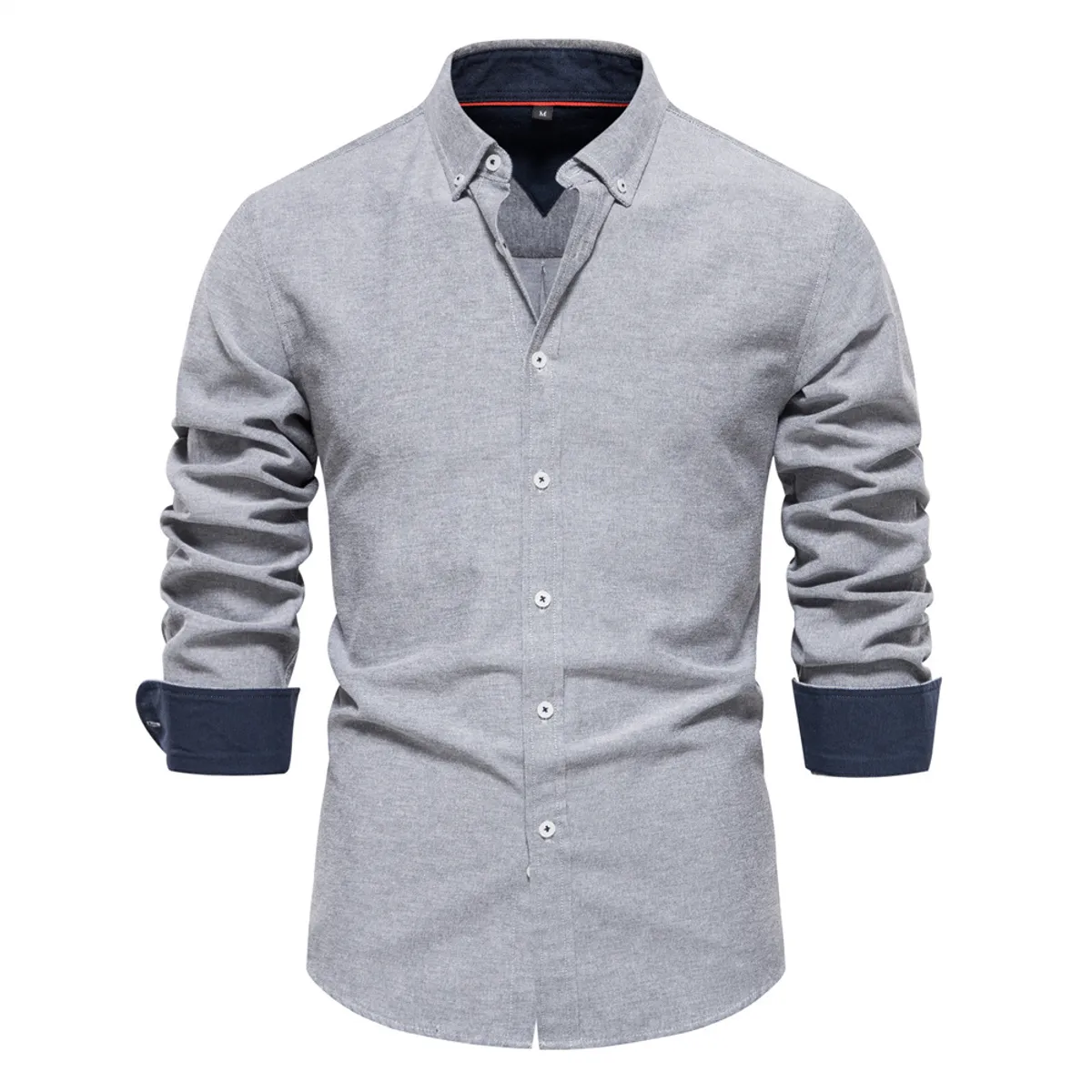 BLWOENS - Camisa Manga Larga Hombre SH700-Gris