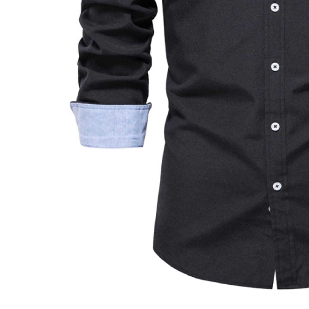 BLWOENS - Camisa Manga Larga Hombre SH700-Negro