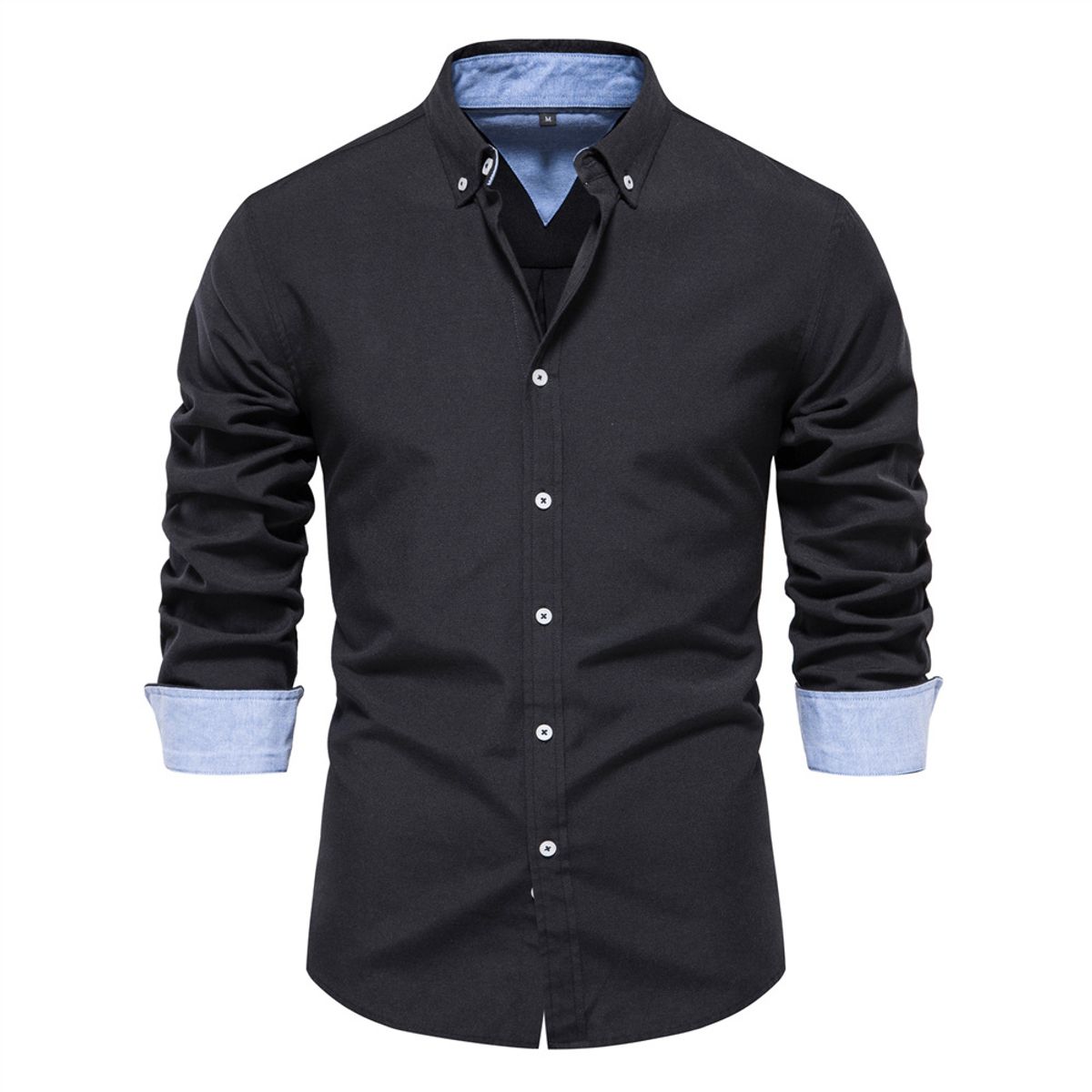 BLWOENS - Camisa Manga Larga Hombre SH700-Negro