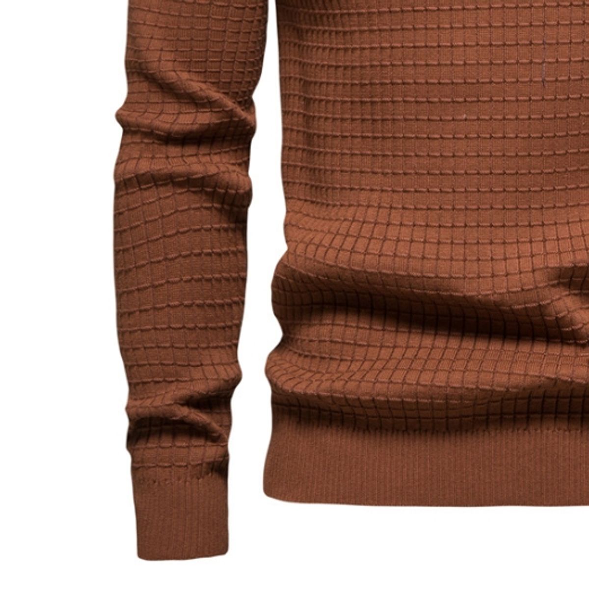 BLWOENS - Camisa Manga Larga Hombre SW68-Marrón