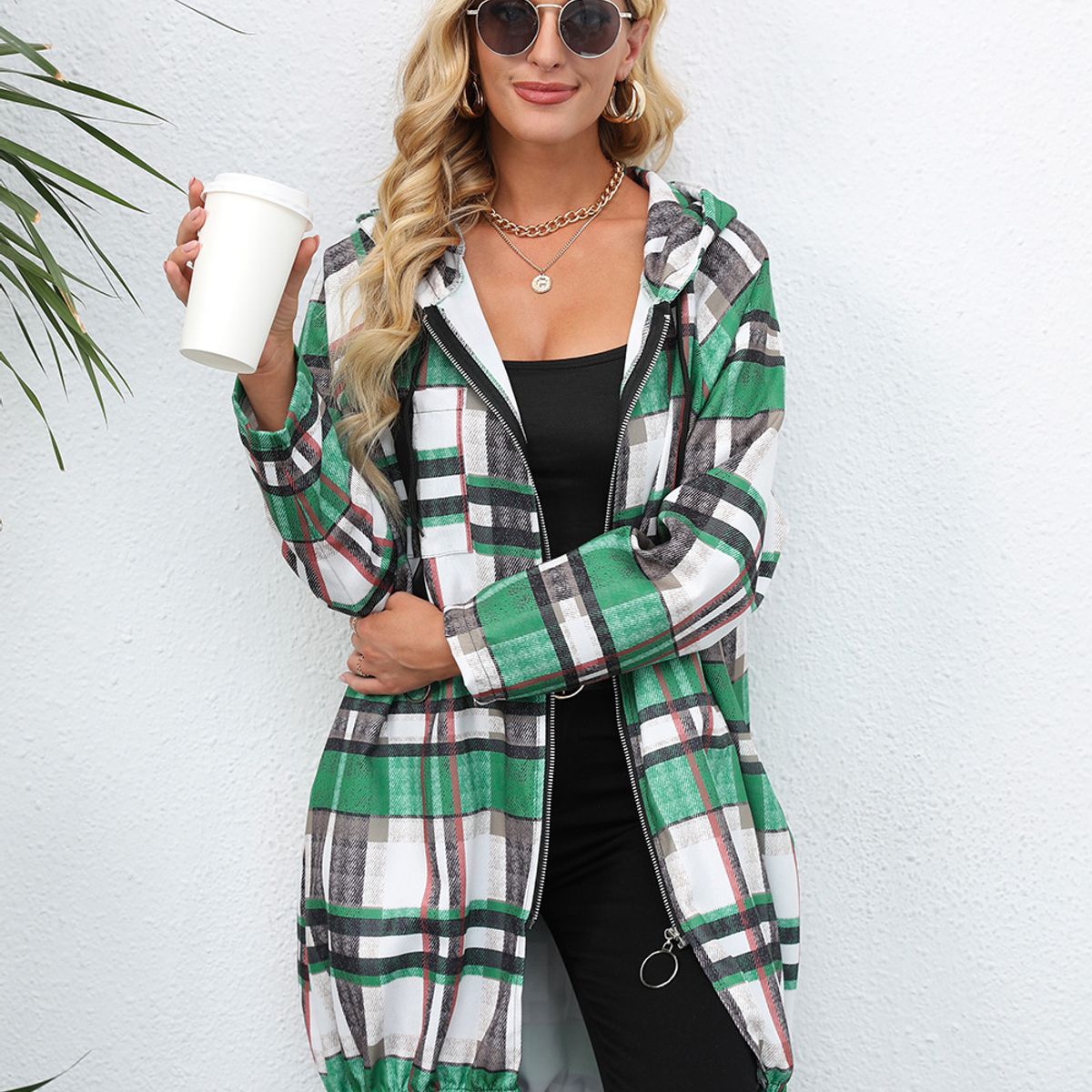 BLWOENS - Chaqueta de mujer 109801-Verde