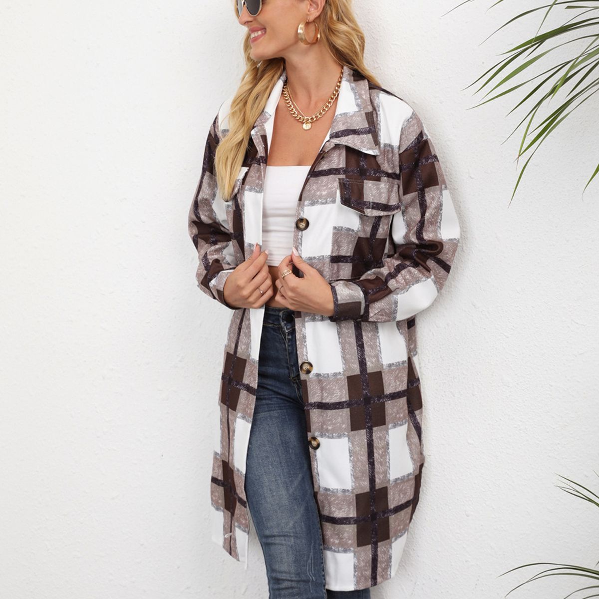 BLWOENS - Chaqueta de mujer 109630-Marrón