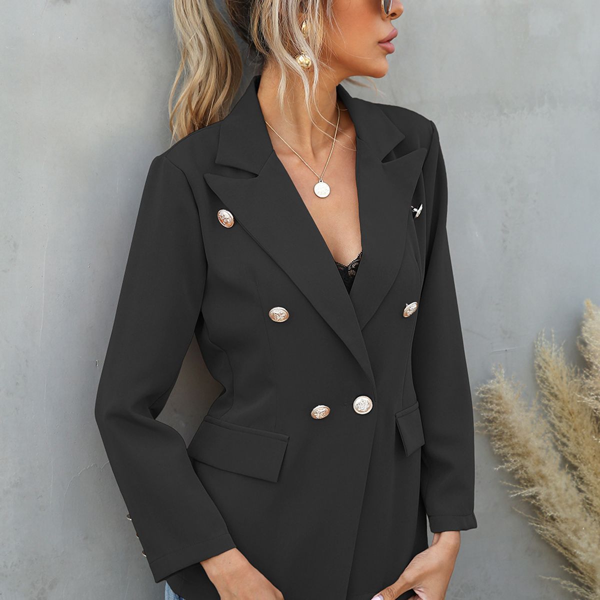 BLWOENS - Chaqueta de mujer 109996-Negro