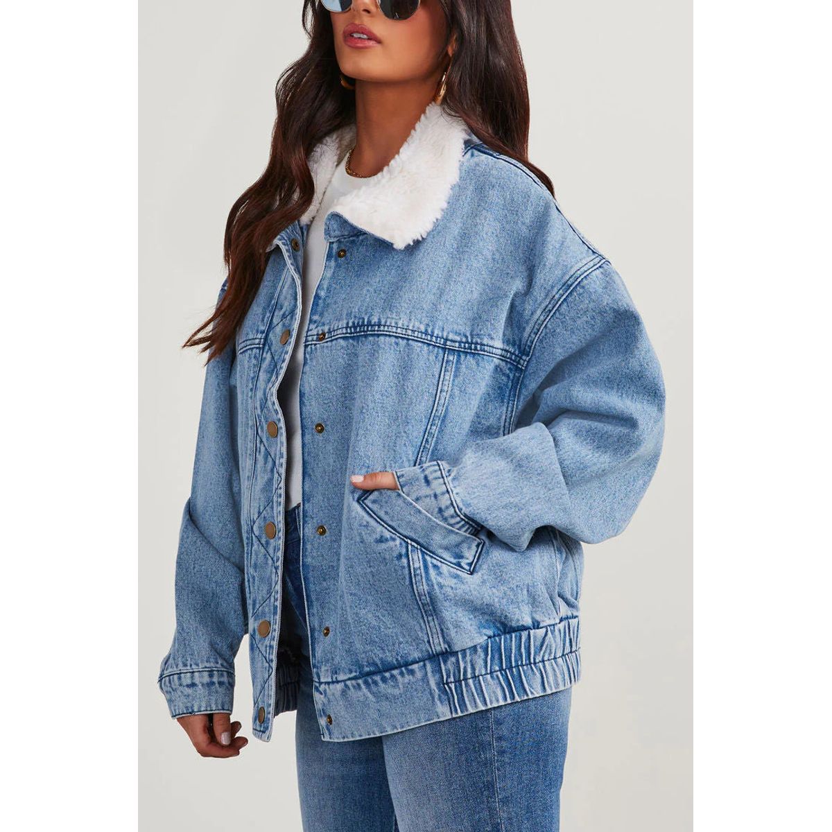 BLWOENS - Chaqueta de mujer GY3314-Azul