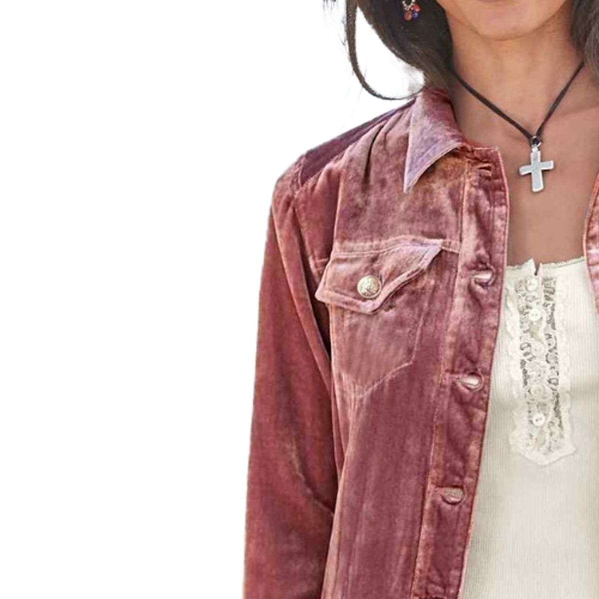 BLWOENS - Chaqueta de para mujeres MC644-Rosa