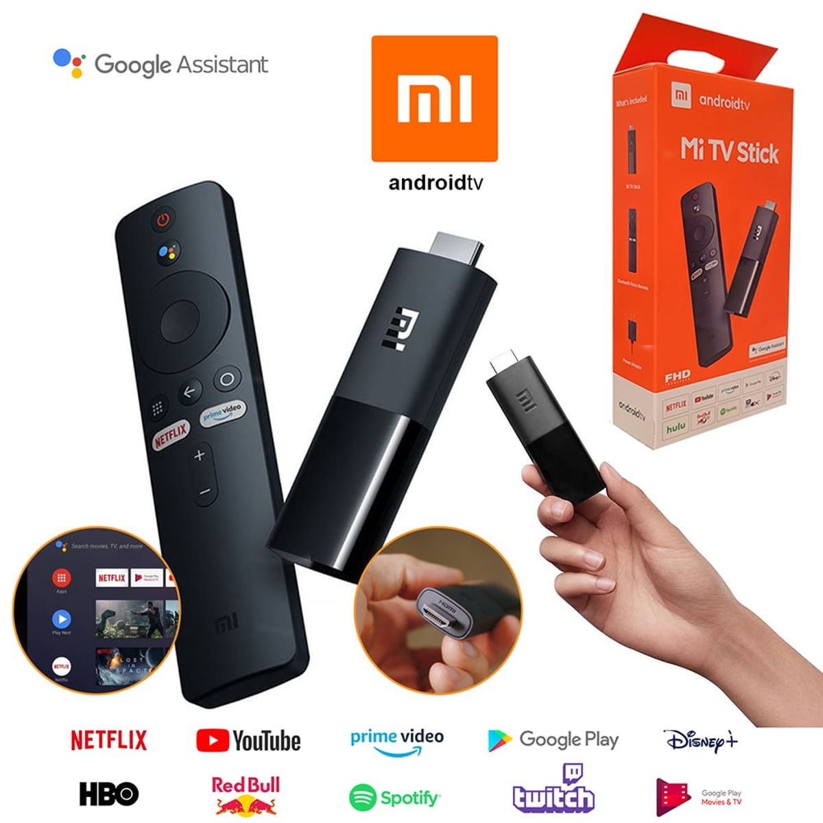 XIAOMI - Mi Tv Stick Android Tv Xioami Cromecast Google Asistant