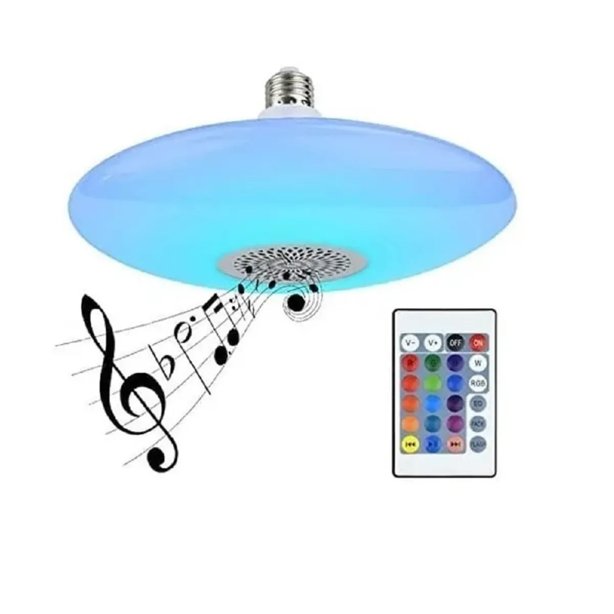 GENERICO - Foco Led Parlante ufo bluetooth RGB  control YOHAD 48W